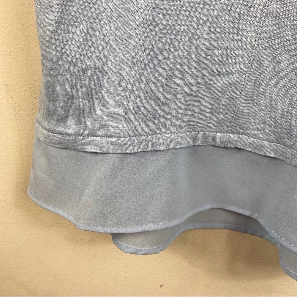 Sanctuary} Split Neck Layered Look Blue - Picture 6 of 7